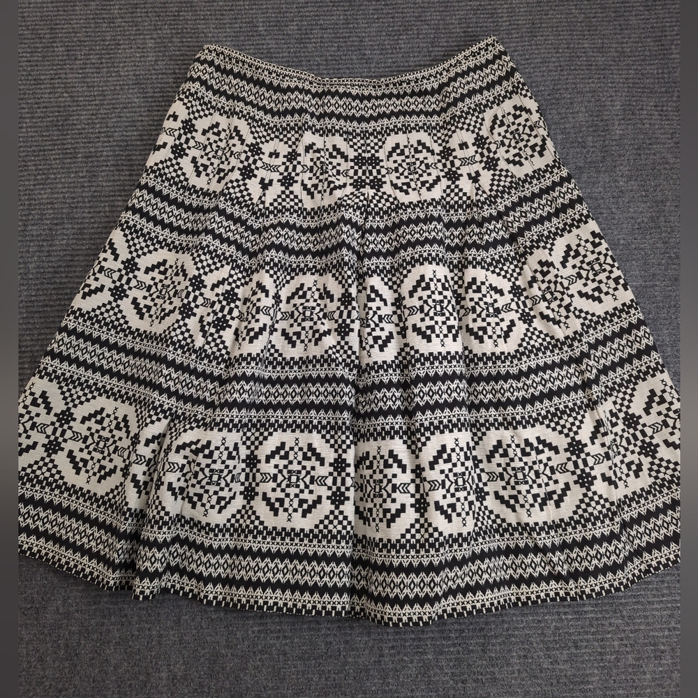 Nine West Silk Linen Blend A-line Size 10, Boho, Cottagecore, Dark Academia